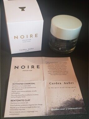 nOir Jewelry NOIRE Charcoal Mask — white and black packaging